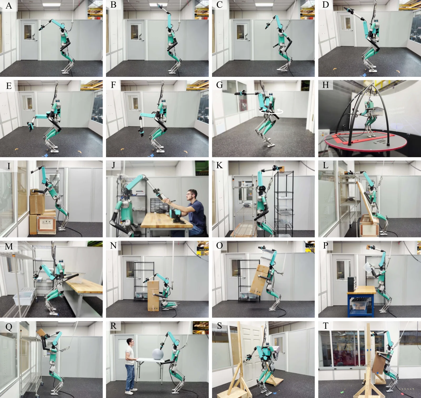 Humanoid robots with neck- and back-mounted extra arms performing manipulation and support tasks